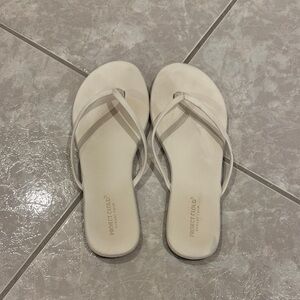 Elegant white sandals
